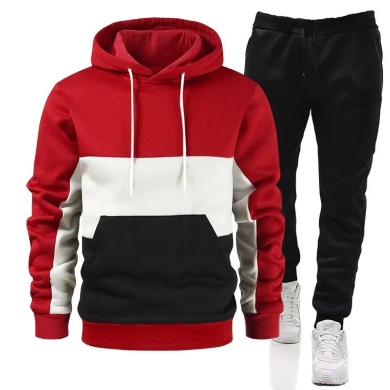 Streetwear Brand Hoodies - Męski 2-częściowy komplet: bluza z kapturem