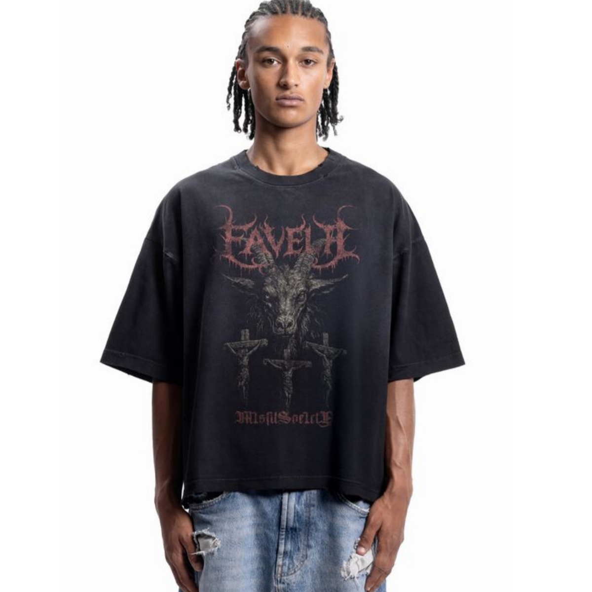 Koszulka z grafiką Goat Metal  – Streetwear Brand Font recenzja i cena