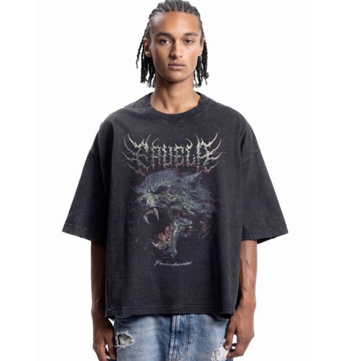 Koszulka z grafiką Goat Metal  – Streetwear Brand Font recenzja i cena