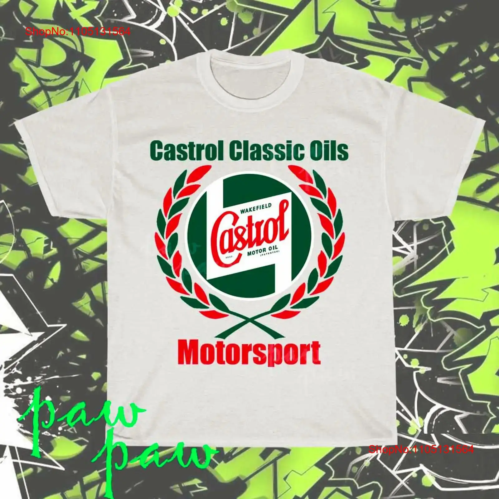 Nowa koszulka Castrol Oil z lo – Streetwear Brand Logo Design recenzja i cena